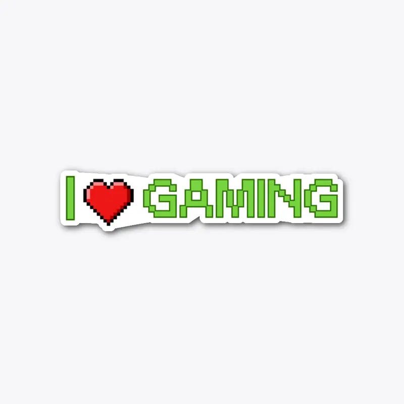 I love gaming sticker