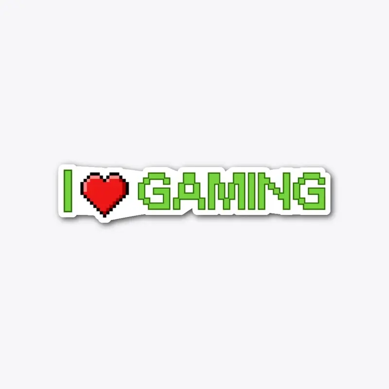 I love gaming sticker